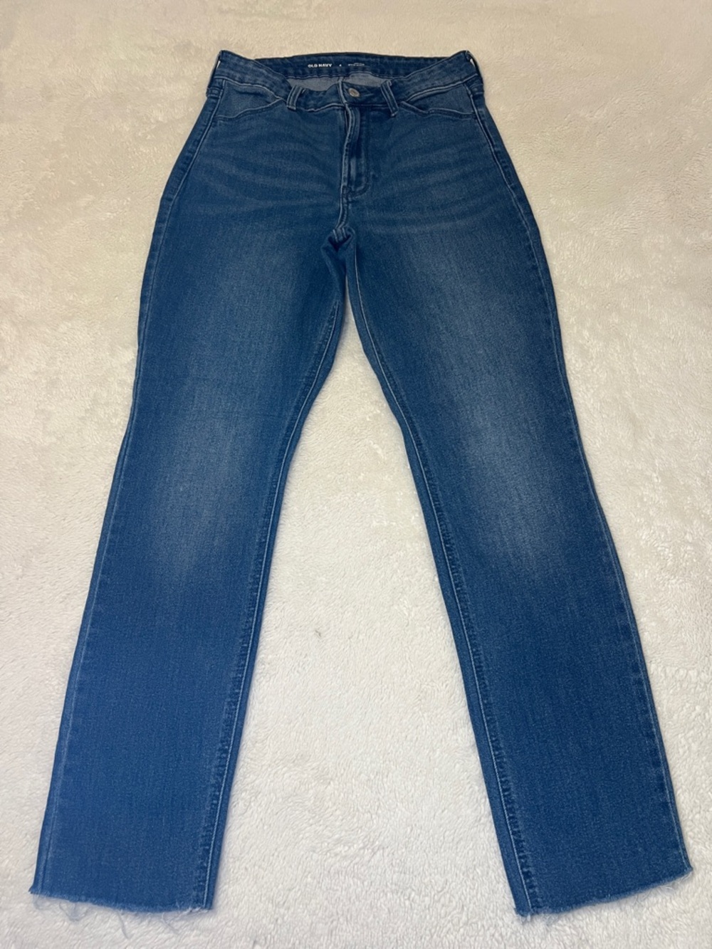 Old Navy Straight Leg Jeans in Dark Blue Wash